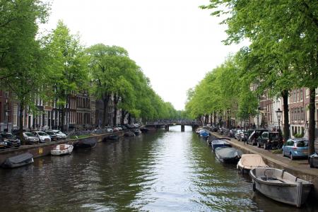 阿姆斯特丹, 运河, 荷兰, 通道, 荷兰, 水, 城市
