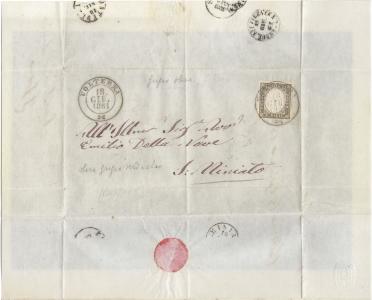 6 月, 地图, 复古, 信, 邮票, 1861, 撒丁岛