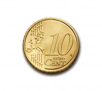 占, 10, 欧元, 硬币, 货币, 欧洲, 钱