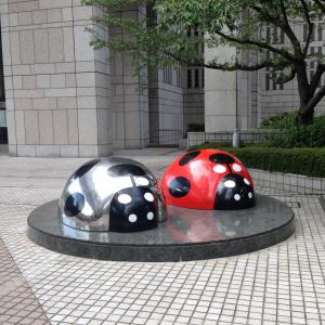 新宿, 信, 瓢虫, 雕像, 东京, 日本, 两个瓢虫