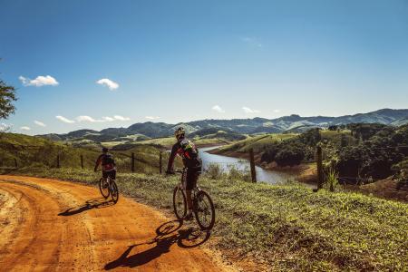 冒险, 骑自行车的人, 自行车, 骑自行车, 骑自行车的人, 土路, 景观