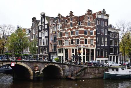 阿姆斯特丹, 荷兰, 建筑, 建筑, 建筑立面, 很奇怪