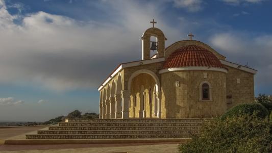 塞浦路斯, 阿依纳帕, 圣 epifanios, 教会, 东正教, 建筑, 宗教