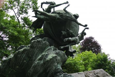 雕像, suica, 国家, 花园雕像