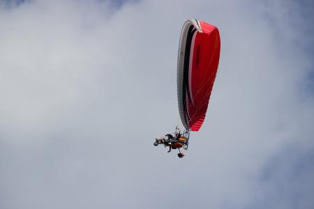 滑翔伞, 滑翔伞, 飞, 三轮车, 空气运动, 动力伞, 伞三轮车
