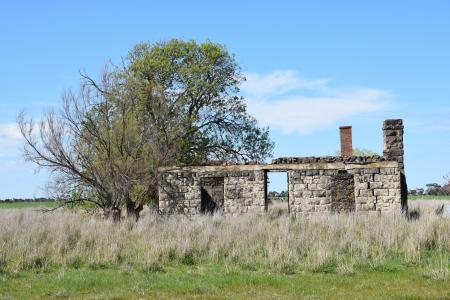 废墟, 农家别墅, steiglitz, 维多利亚, 澳大利亚