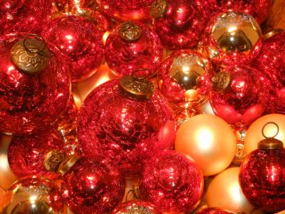 圣诞节, 球, 红色, 照明, 圣诞饰品, 圣诞摆设, weihnachtsbaumschmuck