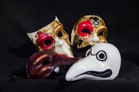 面具, 威尼斯, 纸浆, 嘉年华