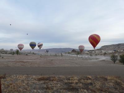 热气球, 俘虏气球, 热气球旅行, 空气运动, 尘土飞扬, 飞, 卡帕多西亚