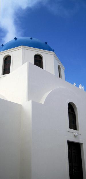 圣托里尼希腊, 建筑, 建设, 旅行, 度假, 教会, 圣托里尼岛