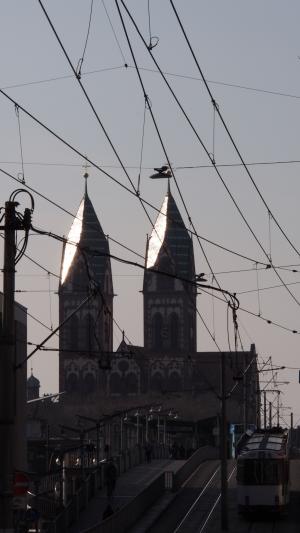 弗赖堡, 教堂的尖顶, 暮光之城, 光线, 信心, 地狱, 黑暗