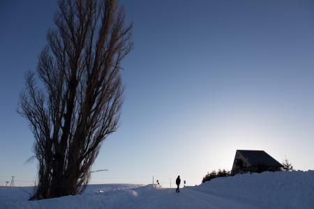 肯玛丽, hokaido, 雪, 蓝蓝的天空, 日本