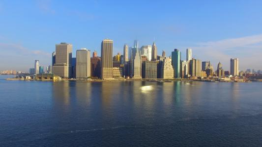 新增功能, 纽约, 城市, 纽约市天际线, 摩天大楼, 城市天际线, 城市景观