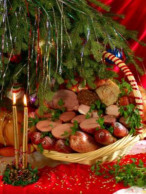食品, 圣诞节, 美味, 肉类产品, 圣诞树, 新年除夕, 蜡烛