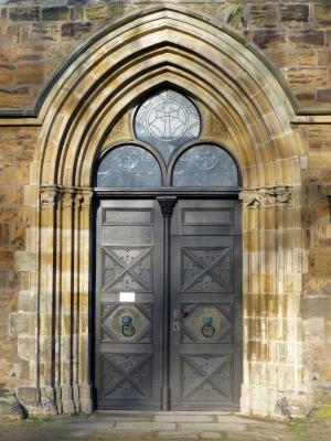 门, 旧门, 从历史上看, 输入, 木材, 老, 教堂的门