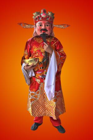 繁荣之神, 中国新的一年, 黄金, 繁荣, 传统, 财富, 庆祝活动