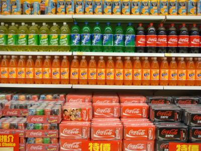 超市, 可乐, 软性饮料, 苏打水, 存储, 零售