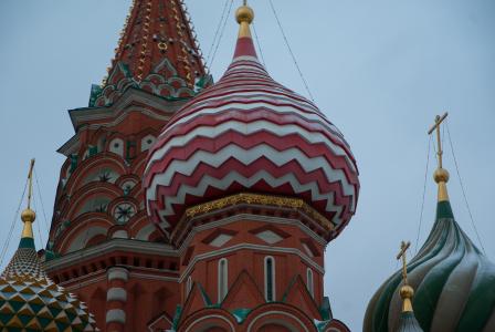 莫斯科, 红场, 圣瓦西里大教堂, 东正教, 灯泡, 旅游目的地, 建筑
