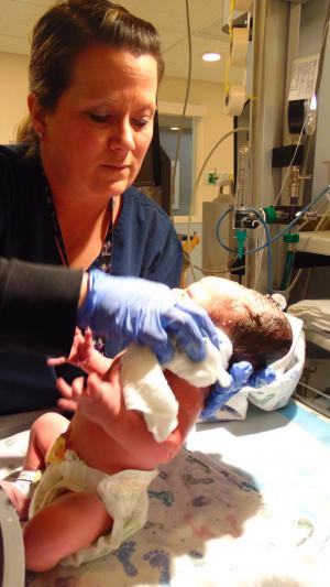 新生儿, 分娩, 婴儿, 宝贝, 护士, 医院, 产假