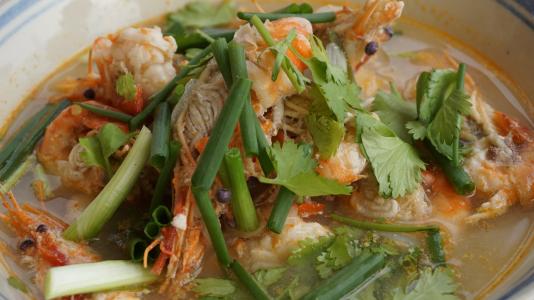 冬阴功, 酸辣汤, 虾, 泰国食品, 一道菜, 煮沸, 食品