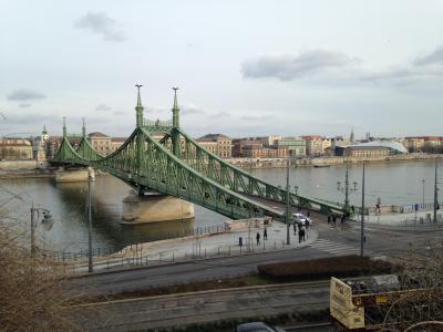 布达佩斯, 桥梁, 河, 城市, 匈牙利, 建筑, 秋天