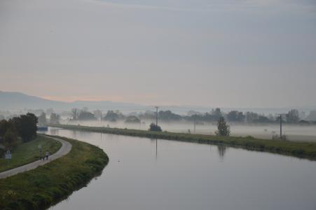 通道, 水, 雾, 锁, 主要多瑙河运河