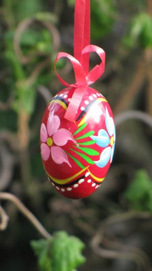 复活节, 鸡蛋, 被绘的蛋, 复活节彩蛋, 装饰树, 多彩, 德科