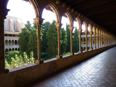 帕特拉比 de 修道院, 修道院, 巴塞罗那, 回廊, 教会, 西班牙, 加泰罗尼亚
