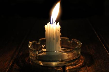 蜡烛, 晚上, 光