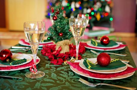 圣诞餐桌, 圣诞大餐, 圣诞晚宴设置, 表, 假日, 圣诞节, 晚餐