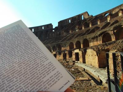 古罗马圆形竞技场, 打开书, 书, 罗马, 文化