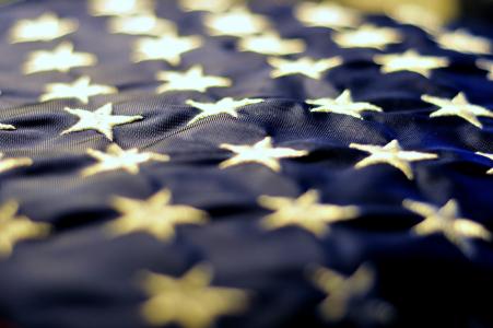 星星, 蓝色, 美国, 符号, 爱国, 爱国主义, 旗帜