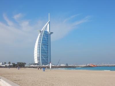 迪拜, 阿联酋, u a e, 阿拉伯帆船, 迪拜城, 摩天大楼, 建设