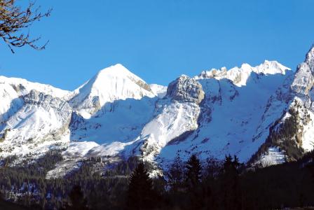 阿尔卑斯山, 勃朗峰, 点, 山, 雪, 冰川, 冬季景观