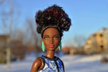 娃娃, 黑色, 非洲裔美国人, 非洲, 模型, 芭比娃娃, 女孩