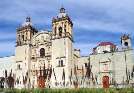 墨西哥, 瓦哈卡, 大教堂, 前院, 巴洛克式, 建筑
