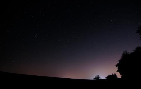 晚上, 森林, 夜晚的天空, 星级, 光污染, 首页, 天文学