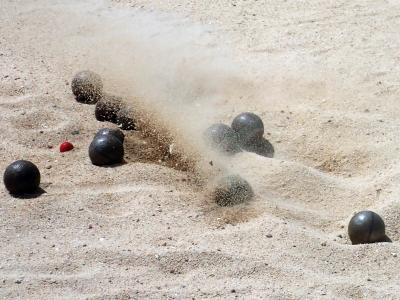 地掷球, 沙子, 游戏, 假日