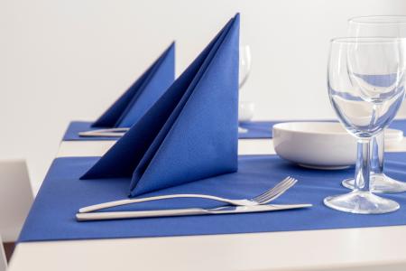 餐巾, 无纺布, 餐厅, 表, 餐桌装饰, 蓝色, 折叠餐巾