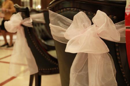 装饰, 椅子, 婚礼, 餐饮, 功能区, 粉红丝带, 装饰