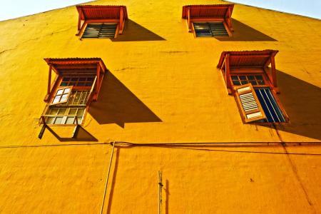 外观, 建设, windows, 橙色, 立面, 结构, 建筑