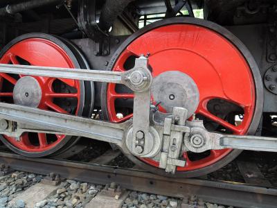机车, 火车, 车轮, 铁路, 蒸汽机车, 蒸汽, 极