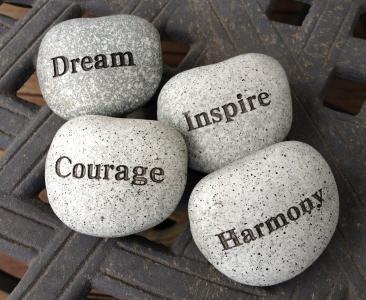 石头, 梦想, 激励, 勇气, 和谐, 岩石, 想象力