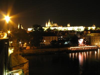 布拉格, 哈文, 城堡, 晚上, 晚上的照片, 灯笼, wetława