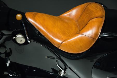 摩托车, 1930亨德森焦流线, 装饰艺术, 皮革, 时尚, 豪华, 优雅