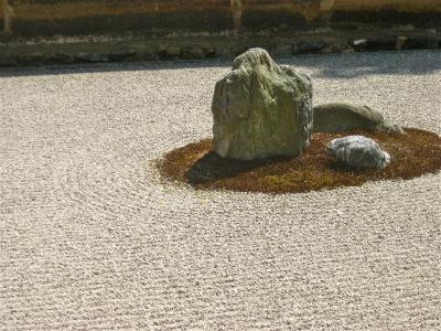 禅宗, 石头花园, 日本, 日本花园, 卵石, 石头, 岩石