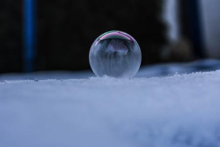 冻结, 肥皂泡, 冬天, 冰冻的泡泡, 感冒, 寒冷, eiskristalle
