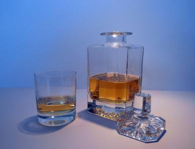 酒精, 威士忌酒, 威士忌, 玻璃水瓶, 瓶, 玻璃, 白兰地