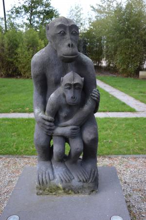 雕塑, 艺术, 石头, 猿