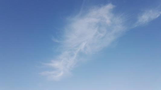 蓝蓝的天空, 白色的云, 微风